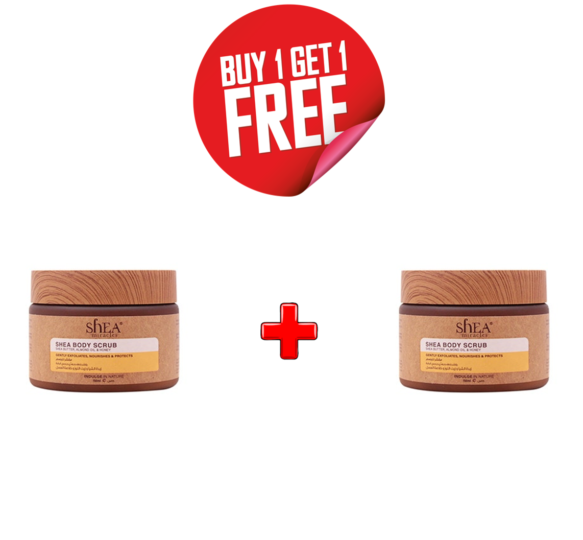 B1G1 Shea Miracles Scrub Almond Oil &amp; Honey | 150 Ml