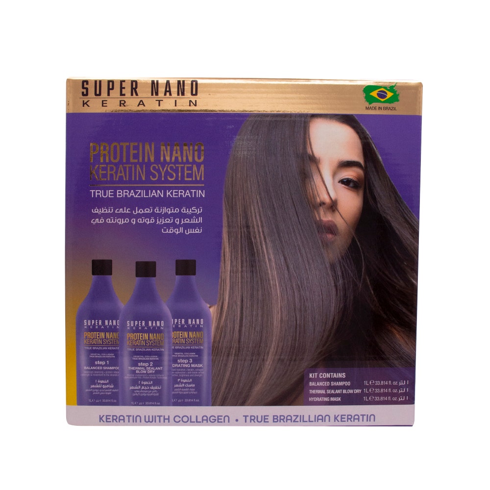 Super Nano Keratin Protein Nano Hair Keratin Kit | 3x1 Ltr