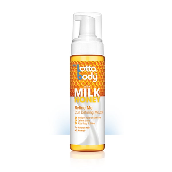 Creme of Nature Lotta Body Milk &amp; Honey Refine Me Curl Defining Mousse | 7 Oz