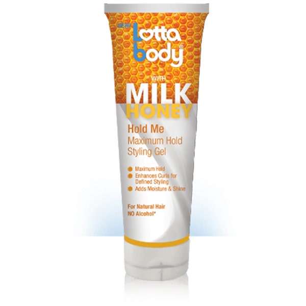 Creme of Nature Lotta Body Milk &amp; Honey Hold Maximum Hold Styling Gel | 248 Ml