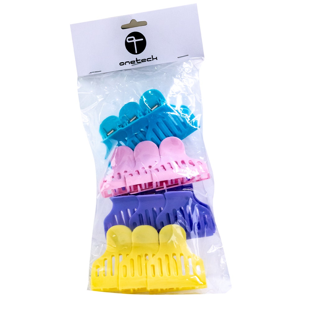 Onetech Plastic Hair Clips 2204 | 1x12 Pcs