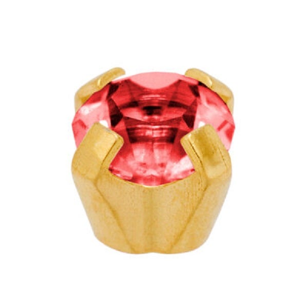 Caflon Safetec 24Ct Gp Clawset Ruby  Earring
