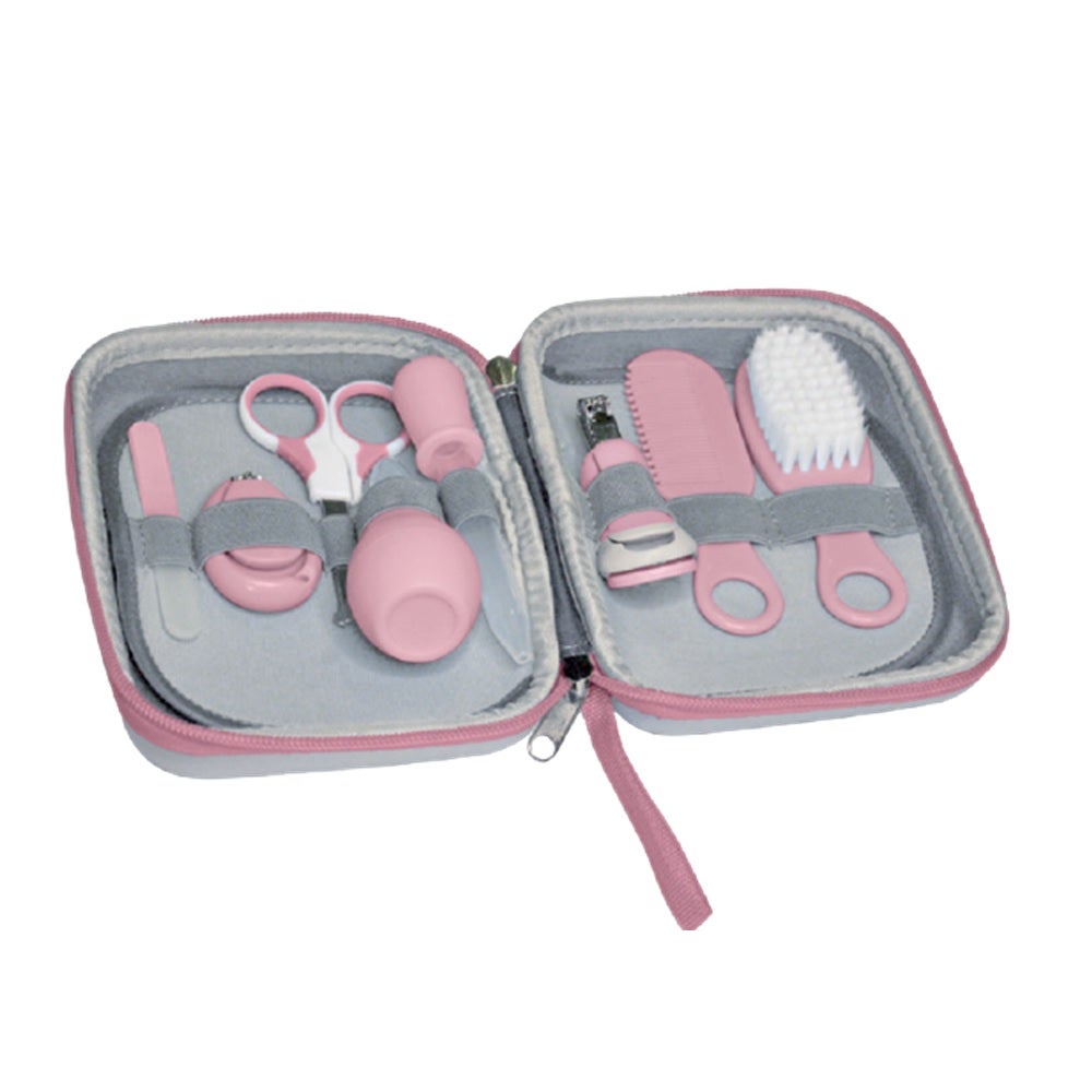 Pritty Baby Care Grooming Kit | Pink - Set Of 8 Pcs