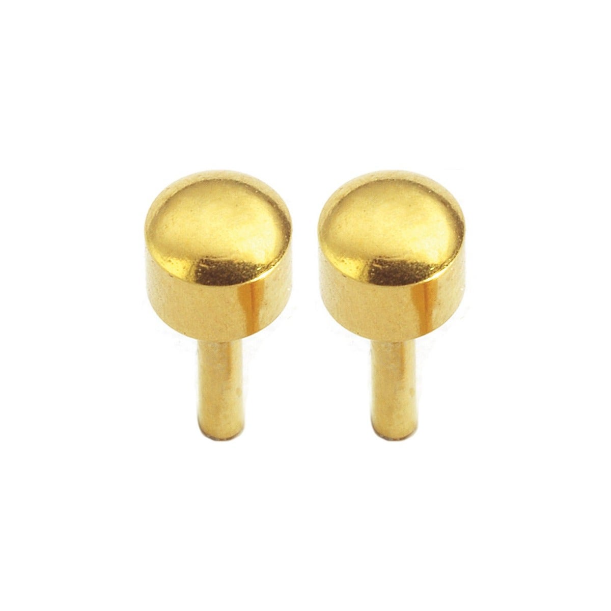 Caflon Singles Regular Ball Gold Plated Blu System Earring| 1Pc