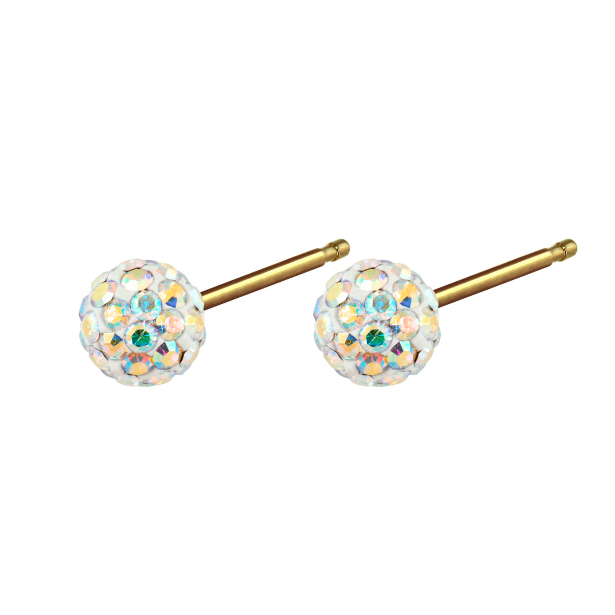 Caflon Fashion Sense Gold Plated Glitterball | 4.5Mm