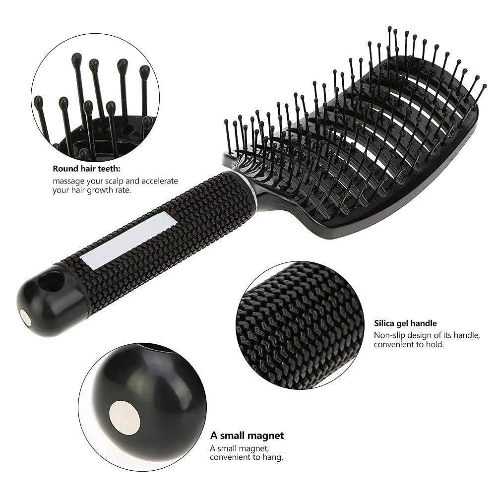 Keratin Complex Curved Vent Brush Boxed | Black