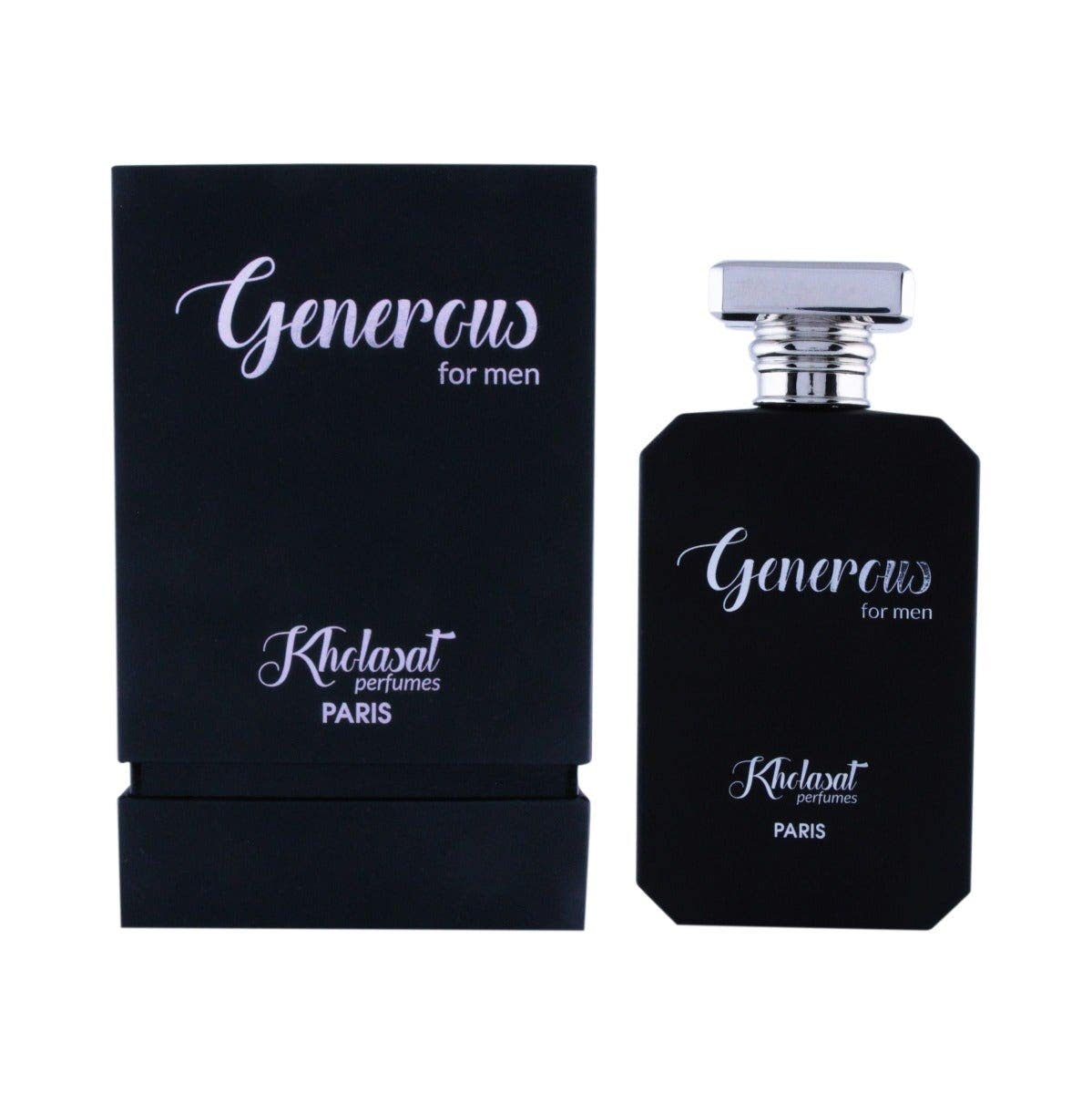 Kholasat Generous Men EDP Black Perfume | 100 Ml