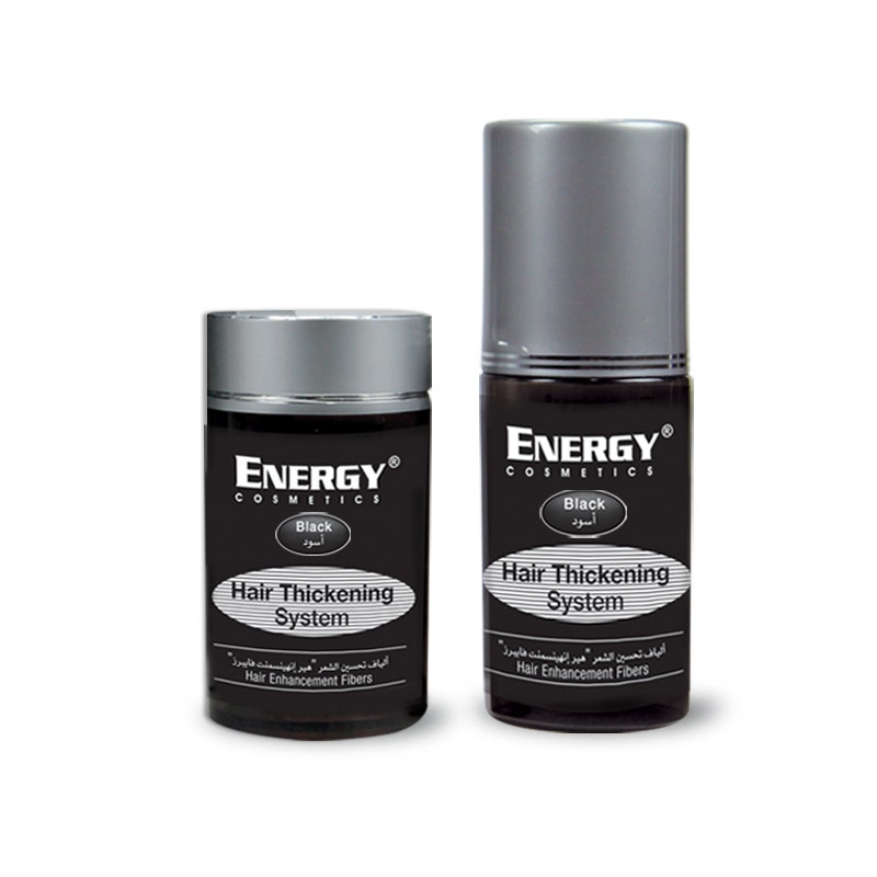 Energy Cosmetics Hair Thickening System | Black - 1 Kit