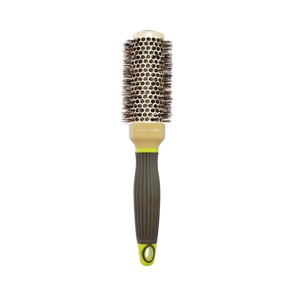 Macadamia Natural Bristle Ceramic Round Brush | 33 Mm