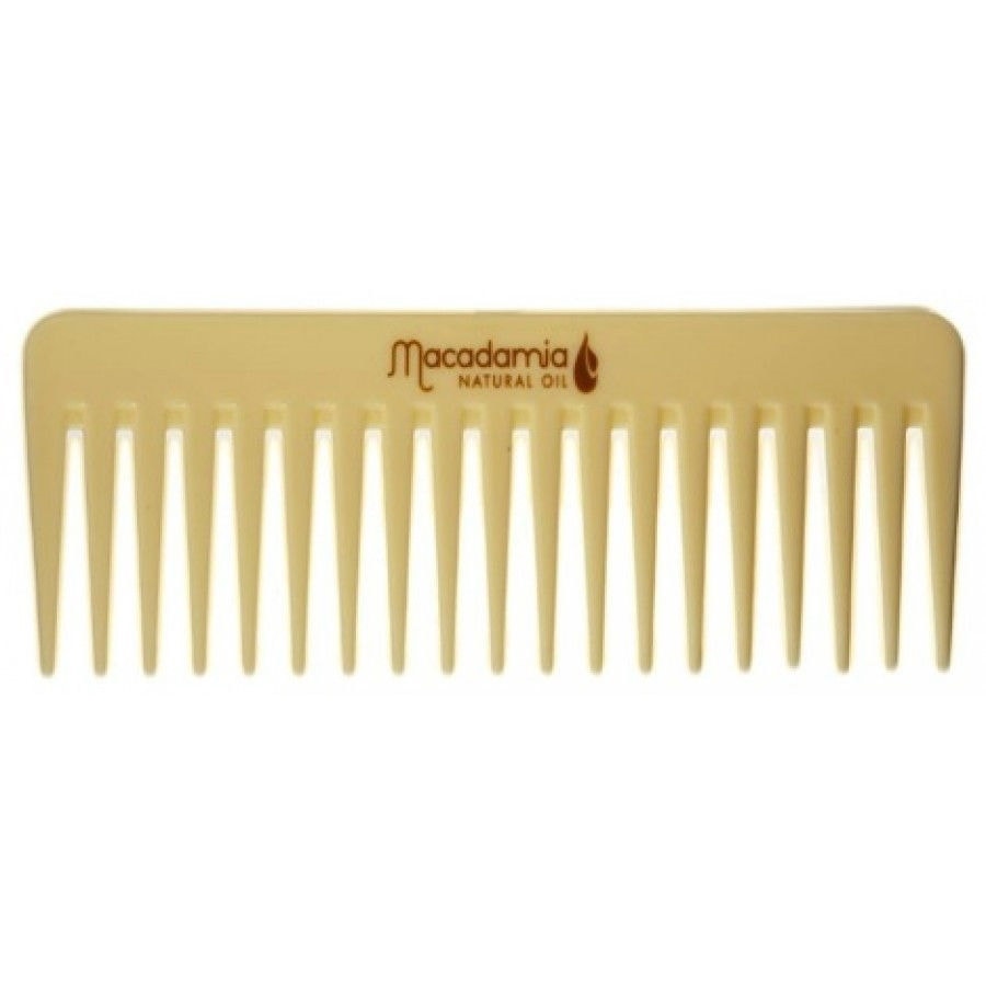 Macadamia Natural Detangler Comb With Macadamia Oil- Beige | 1 Pc