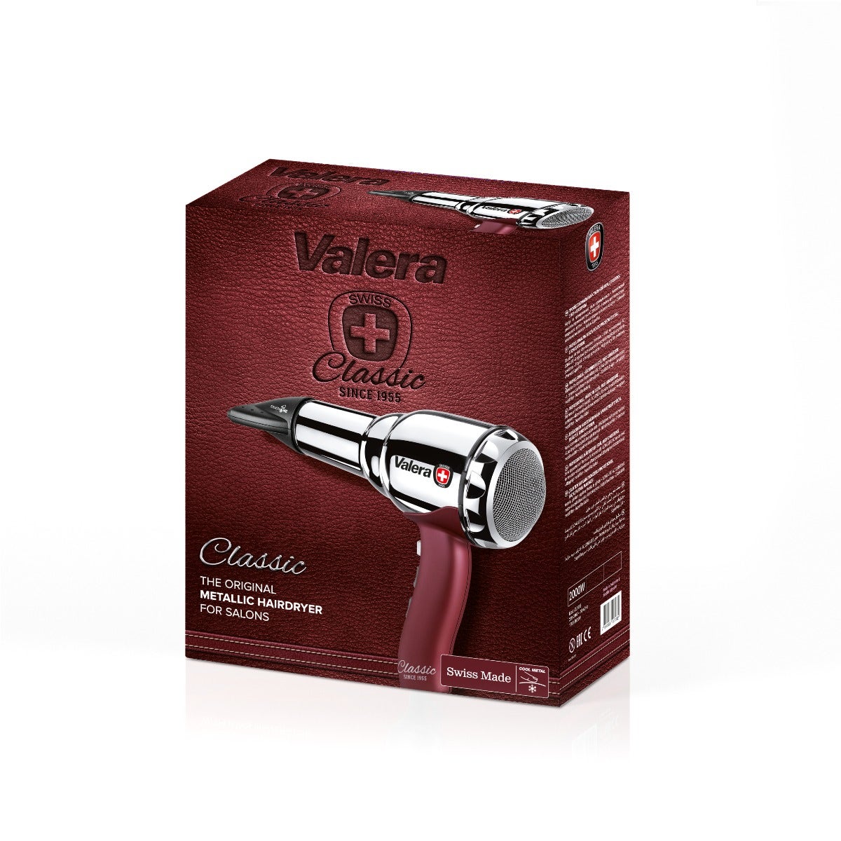 Valera Hair Dryer Classic 1955 Silver &amp; Maroone