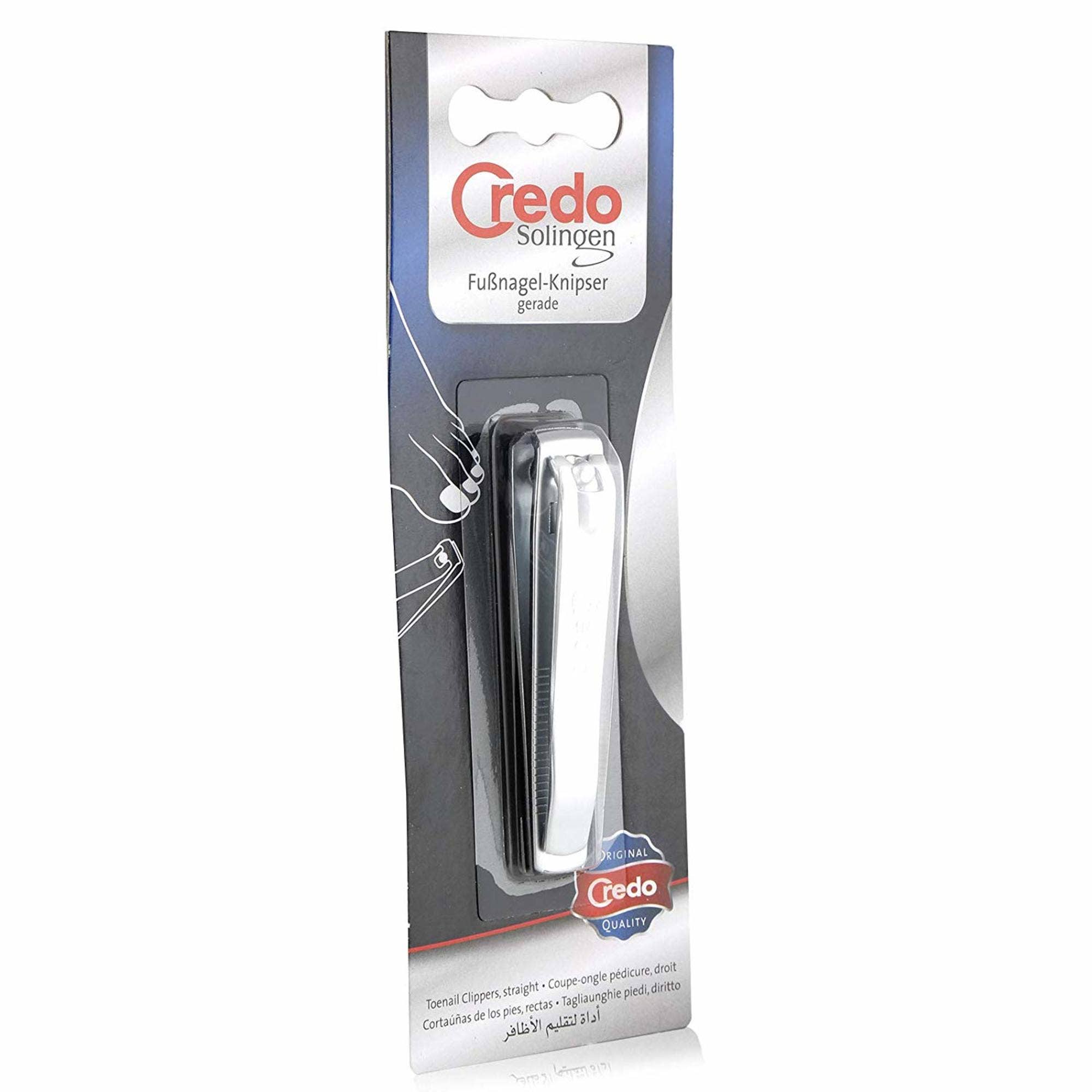 Credo Solingen Nail Clipper Straight 82 Matt Chromium | 1 Pc