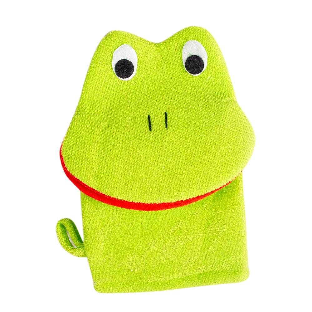 Moroccan Oil  Animal Design Bath Glove| Green Frog - Dh20032539