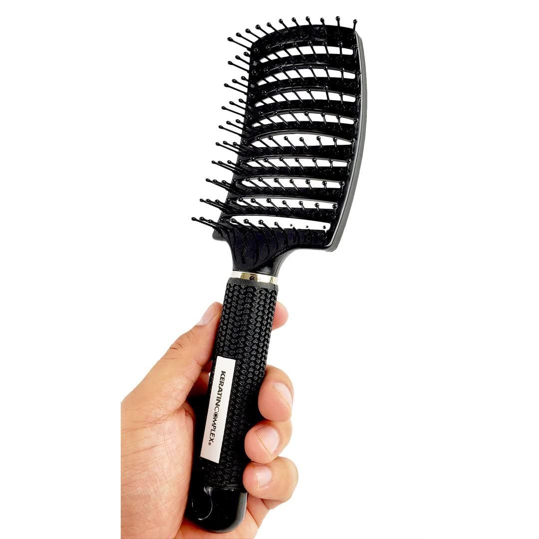 Keratin Complex Curved Vent Brush Boxed | Black