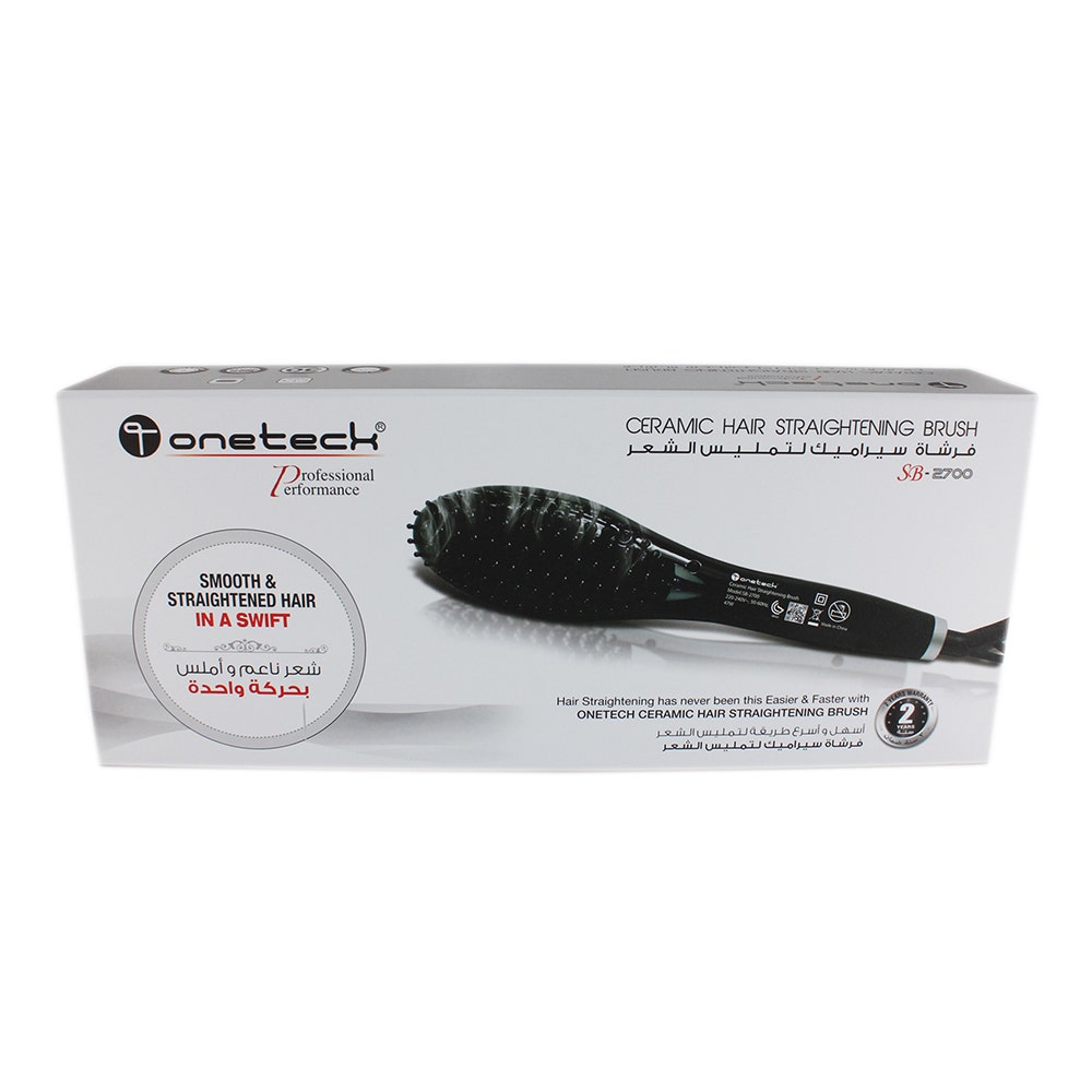 Onetech Ceramic Hair Straightening Brush | 1 Pc