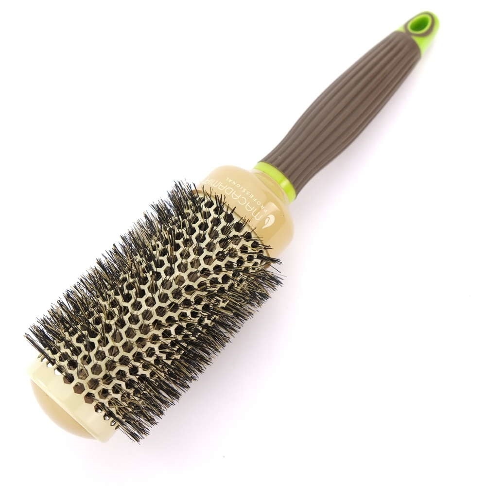 Macadamia Natural Bristle Ceramic Round Brush | 43 Mm