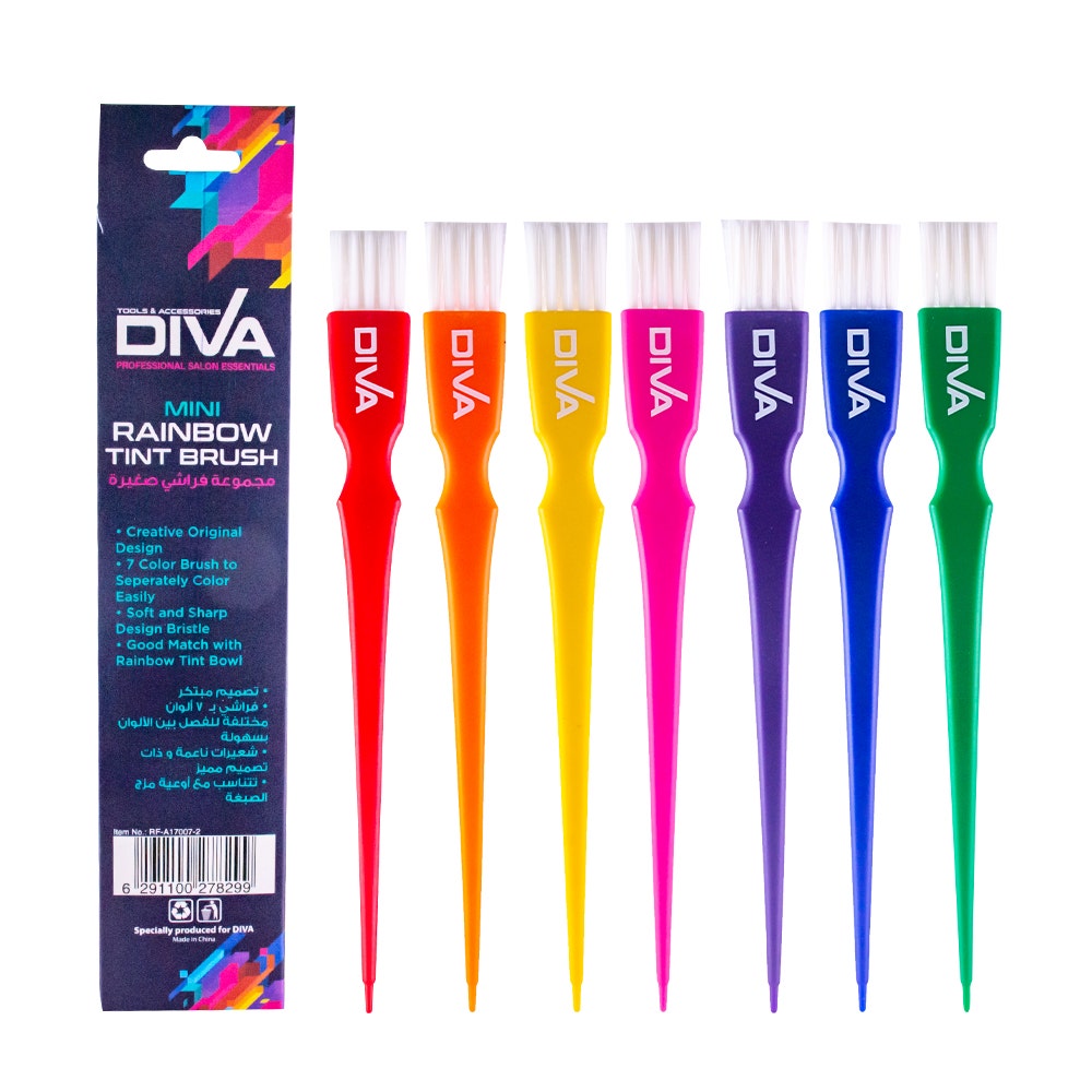 Diva Mini Rainbow Tint Brush | 1X7 Asstd Color