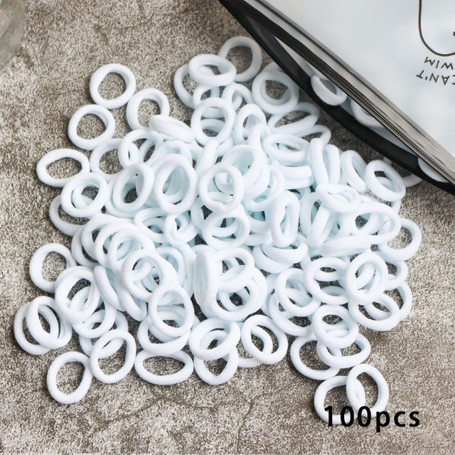 Toddler Hair Bands Baby Girl Children Headbands Colorful Elastic Hair Tie Nylon Scrunchie Hair Rope 50/100pcs Hair Accessories