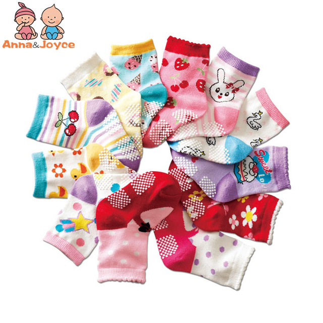 12 pairs/lot early childhood socks cotton floor socks boy gril baby short socks non-slip 1-5 years