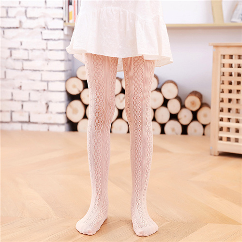 LAUDKA 3-13Years Summer Baby Girls Leggings Thin Mesh Leggings For Toddler Girls Fashion Cotton Solid Color Princess Pantyhose