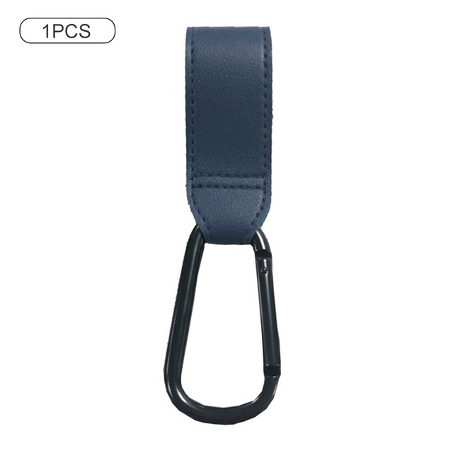 PU Leather Baby Stroller Hook Bag Hanging Bags Holder 360 Degree Rotate Pram Stroller Velcro Organizer Strap Stroller Accessories