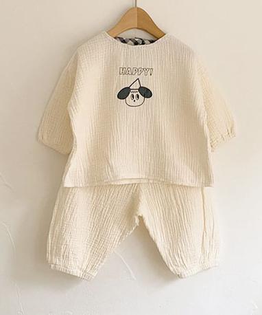 2022 New Baby Cotton Linen Clothes Set Plaid Cartoon Casual Tops Pants 2pcs Baby Set Cute Boy Girls Comfortable Infant Outfits