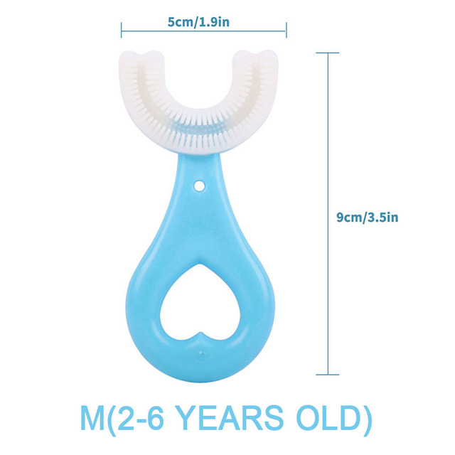 Baby Toothbrush Children Dental Oral Care Cleaning Brush Soft Food Grade Silicone Teething Baby Toothbrush Newborn Items 2-12Y