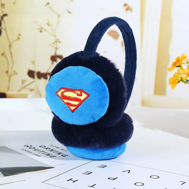 Winter Plush Earmuffs For Baby Boys Girls Cute Cartoon Warm Spider Earmuffs For Kids Over 4 Years Old