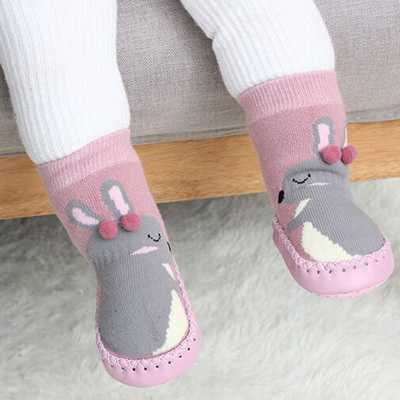 baby indoor sock baby shoes newborn boy socks winter thick terry cotton baby girl sock with rubber soles infant animal sock