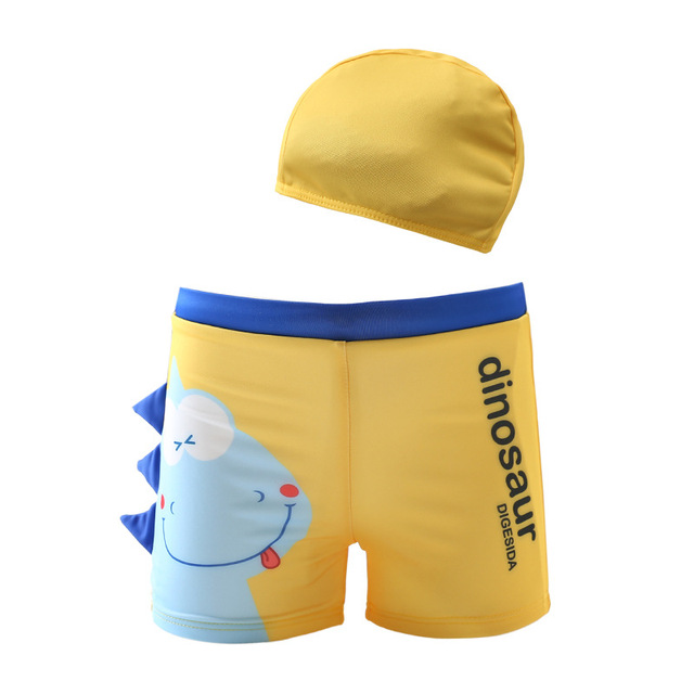 Children Swimming Trunks Cartoon Dinosaur Kids Swimwear For Boys Toddler Swimsuit Boy Shorts For Swimming Baby Bath Tub Set