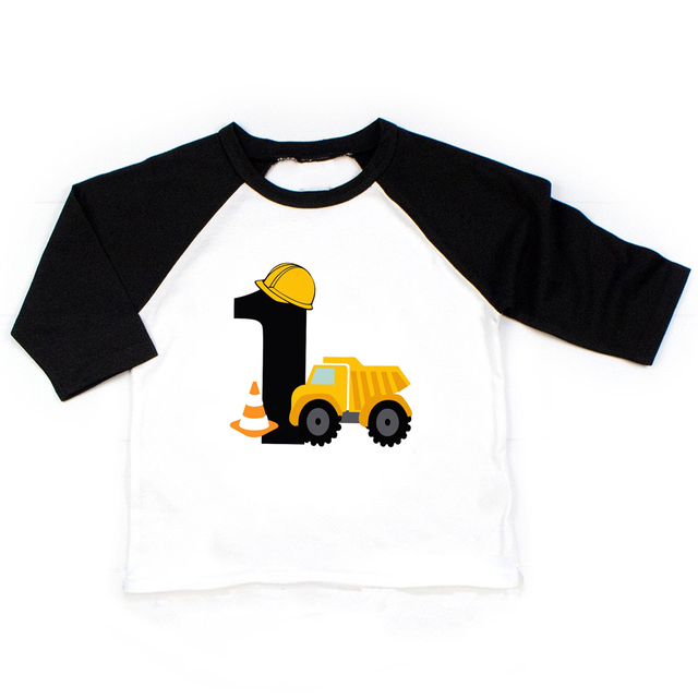 Dinosaur Birthday Shirt Birthday T-shirt Birthday Trcuk Tee Dinosaur Shirt Party Dinosaur Theme Gift Boys Fashion T-shirt