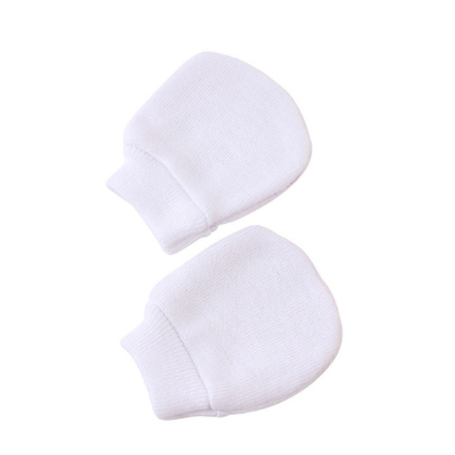 Baby Anti-scratch Gloves Simple Cute Newborn Warm Knitting Mitten Anti-eat Hand Anti-snatch Face Protection Glove Baby Mitten