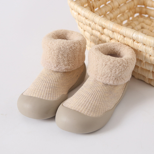 Winter Infant Baby Boy Boots Warm Plush Baby Girls Boys Boots Snow Boots Outdoor Soft Bottom Non-slip Baby Kids Boots Shoes