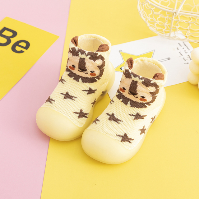 Unisex Baby Shoes First Shoes Baby Walkers Toddler First Walker Baby Girl Kids Soft Rubber Sole Baby Shoes Knit Socks Anti-slip