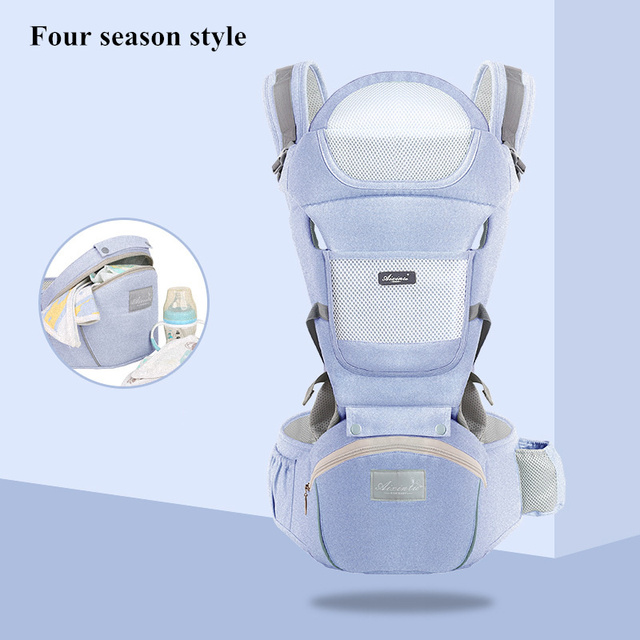 Comfortable Newborn Baby Carrier For Infant Toddler Hipseat Backpack Sling Front Facing Travel Kangaroo Baby Carrier for 0-36 Months Baby