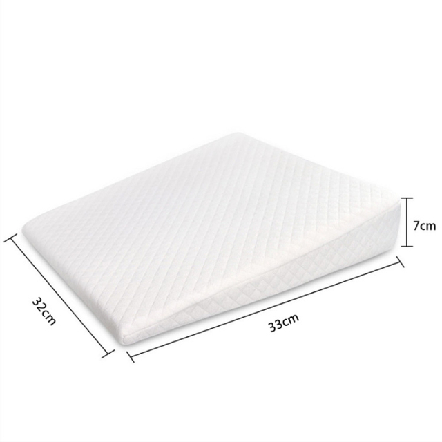 Baby Sleep Positioner White Bed Baby Wedge Pillow Prevent Flat Head Anti-reflux Raised Colic Pillow Cushion Shaping Pillow