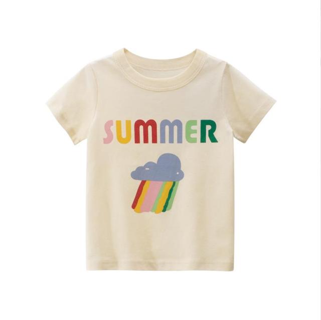 summer new shirt for boys girls boys cotton t-shirts tee baby short sleeve tshirt cartoon animal tops funny print children clothes