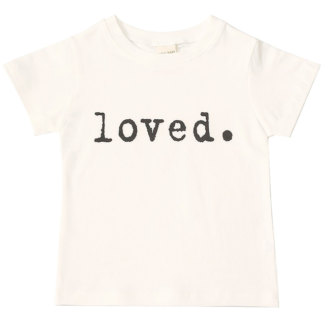 Summer Baby Girl Tshirt I Love Boys T-Shirt Letter Printed Lovely Heart Printing Kawaii Kids T-Shirt JYF