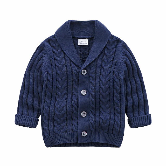 Handsome Kids Jacket Baby Boys Knitting Sweaters Children Clothes Girls Sweater Baby Spring Autumn Outfit Coat Costumes JYF