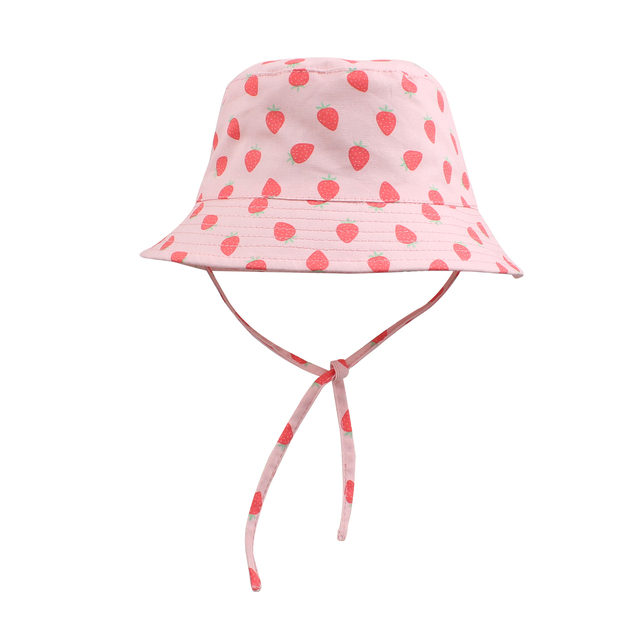 Spring Summer Children's Sunshade Bucket Cap Colorful Big Brimmed Baby Cotton Casual Hat