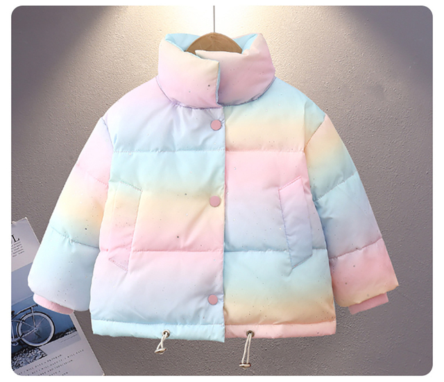 Autumn Winter Children Down Jackets For Baby Boys Girls Solid Thick Warm Fleece Kids Blouse Coats Outerwear