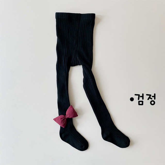 0-7 Years Children Tights Spring Autumn Cotton Baby Winter Vintage Dance Bowknot Girls Pantyhose Kids Infant Knitted Tights