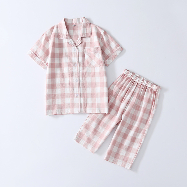 Teenage Girls Cotton Pajama Set Sleepwear Kids Sleepwear Boys Pajamas Kids Sleepwear + Pants Kids Sleepwear Set Sleepwear