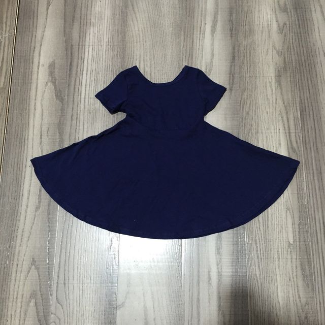 Summer dress for baby girls, solid color