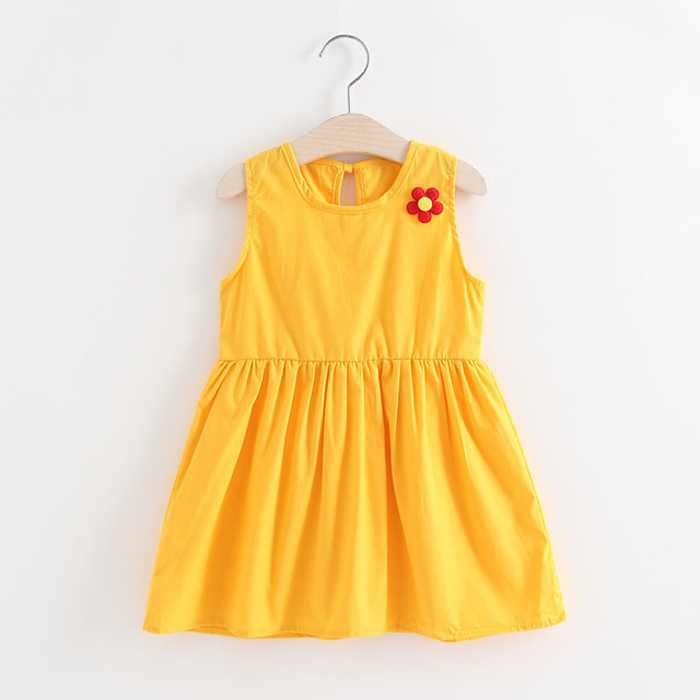 2022 Summer Kids Sleeveless Dresses for Little Girls Dress for Wedding Party Baby Girl Casual Clothes Children Princess Vestidos