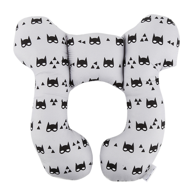 Baby U-shaped Pillow Stroller Accessories Head Shaping Pillow Newborn Baby Printed Cotton Body Support Sleep Locator Pillow