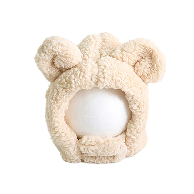 Winter Kids Bunny Hat Cute Plush Warm Baby Hat For Boy Girl Imitation Lamb Wool Baby Bonnet Infant Cap Kids Hat 1-3 Years