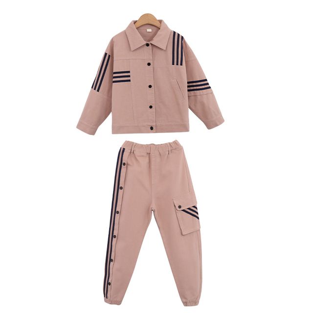 WKPK Spring Autumn Fashion Casual Girls Clothing Sets 4-18 New Kids Tracksuits Kids Comfortable Tracksuit Outdoor Family Tracksuit