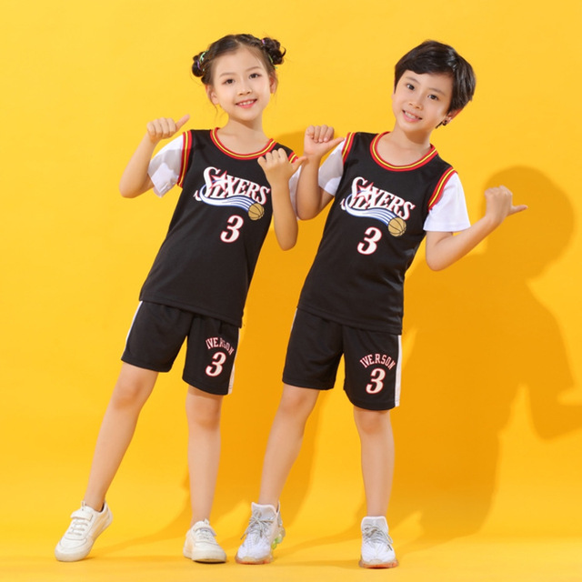 Baby boy basketball uniform outdoor sportswear 3-12 years old girls youth short suit summer children designer clothes set