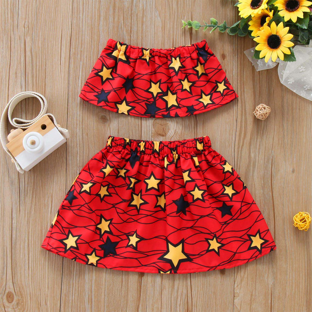 Fashion Baby Girls Clothing Set Summer Baby Kids African Boho Style Printed Jacket Tops Skirts Outfits Suits Children Clothes